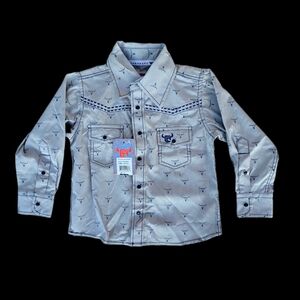 Cowboy Hardware kids button up long sleeve shirt